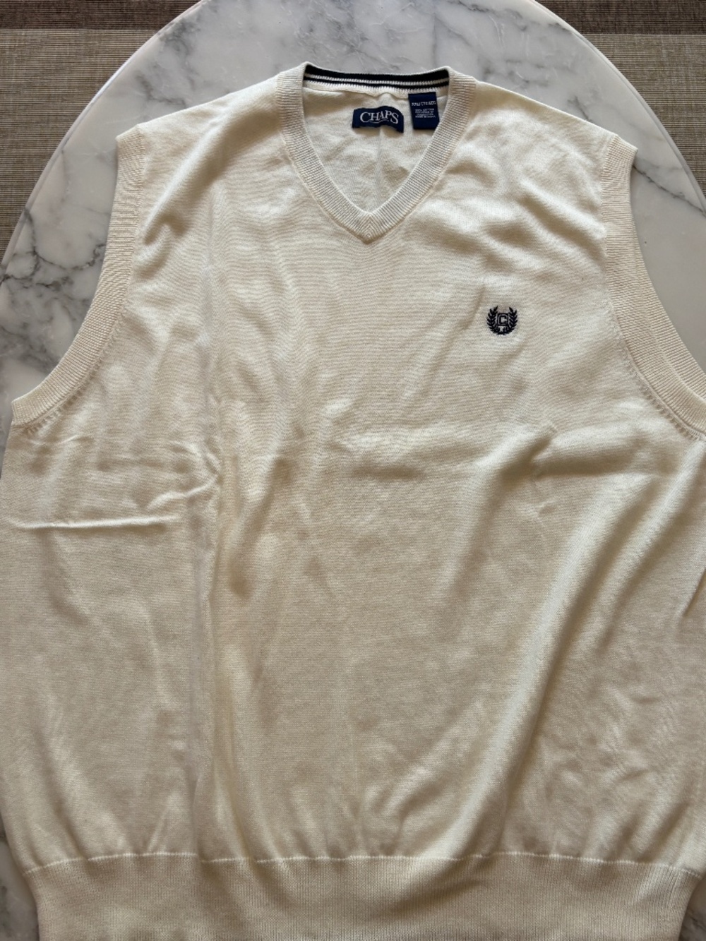 Chaps Ivory Pullover Sweater Vest